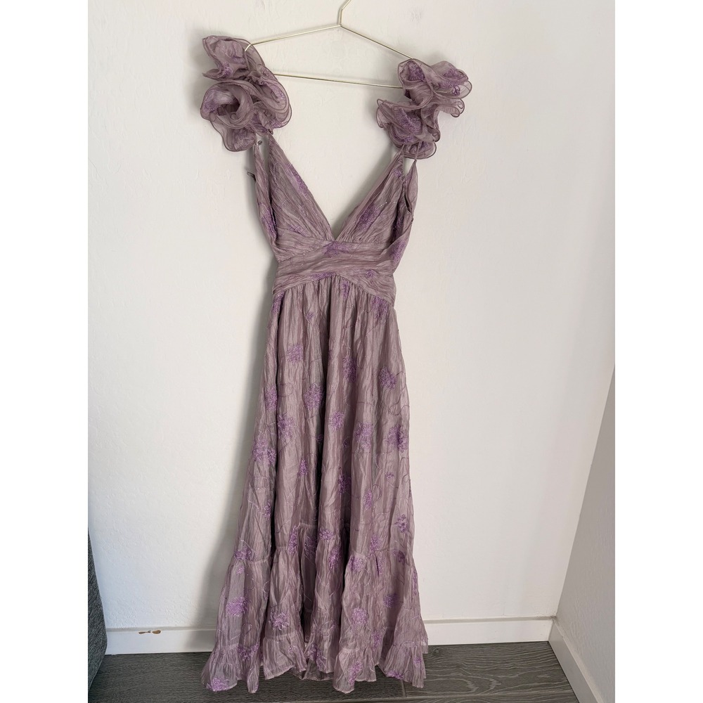 Petal & Pup Lavender Floral Maxi Dress